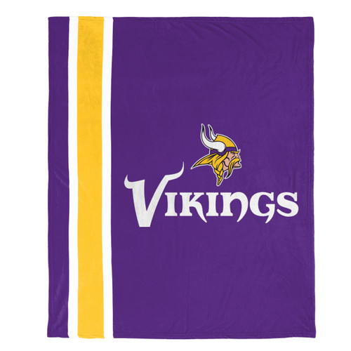 NFL Plush Soft Micro Raschel Throw Blanket, 50 x 60 Minnesota Vikings NFL Plush Soft Micro Raschel Throw Blanket, 50 x 60 Minnesota Vikings