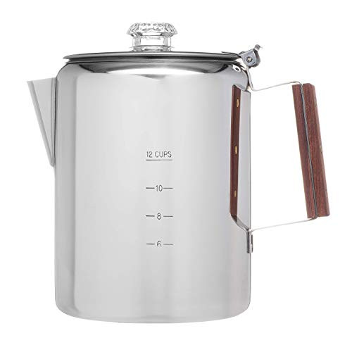 Coletti"Bozeman" Percolator Coffee Pot - 12 CUP Camping Coffee Pot | Coffee Percolator