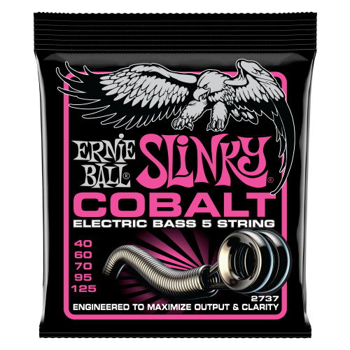 Super Slinky Cobalt 5-String Electric Bass Strings 40-125 Gauge