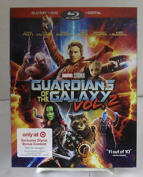 GUARDIANS OF THE GALAXY VOL. 2 Blu-ray+DVD+Digital Combo Set TARGET Exclusive Digital Bonus Content - Meet the Ravagers