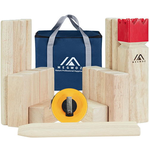 Kubb Yard Game Set, Kubb Game Set for Yard/Outdoor/Beach/Lawn, Tossing Game with Carrying Case & Tape Measure for Adults and Kids Kubb Yard Game Set, Kubb Game Set for Yard/Outdoor/Beach/Lawn, Tossing Game with Carrying Case & Tape Measure for Adults and Kids