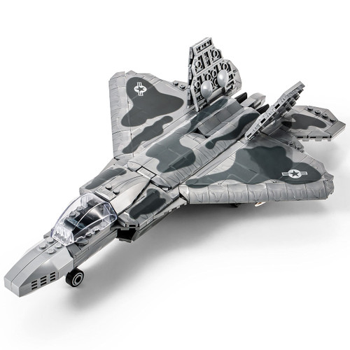 Military Series F-22 Raptor Fighter Jet Air Force Building Block Set (626 Pieces) -Building and Military Toys Gifts for Kid and Adult Military Series F-22 Raptor Fighter Jet Air Force Building Block Set (626 Pieces) -Building and Military Toys Gifts for Kid and Adult