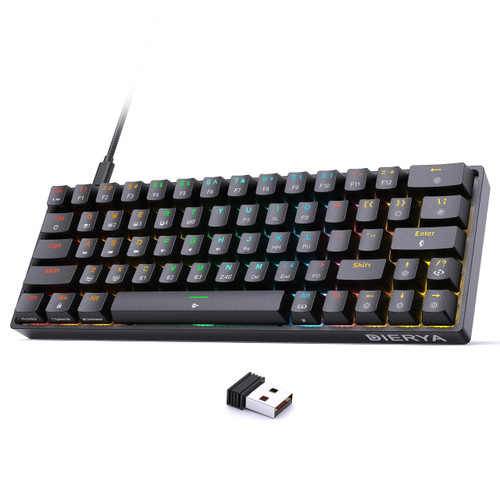 TMKB T63 Gaming Keyboard Wireless,Triple Mode BT5.0/2.4G/USB-C Mechanical Keyboard Wireless,63 Keys Wireless Bluetooth Keyboard,Rechargeable RGB Backlit 60 Percent Keyboard(Red Switch) TMKB T63 Gaming Keyboard Wireless,Triple Mode BT5.0/2.4G/USB-C Mechanical Keyboard Wireless,63 Keys Wireless Bluetooth Keyboard,Rechargeable RGB Backlit 60 Percent Keyboard(Red Switch)