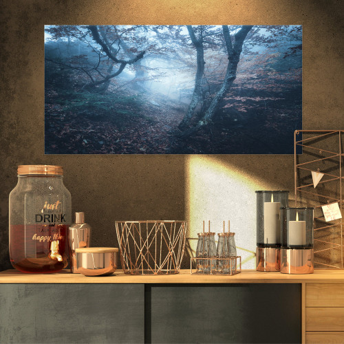 PT8460-32-16 Beautiful Autumn in Forest-Landscape Photo Canvas Print-32x16, 32x16, Yellow PT8460-32-16 Beautiful Autumn in Forest-Landscape Photo Canvas Print-32x16, 32x16, Yellow
