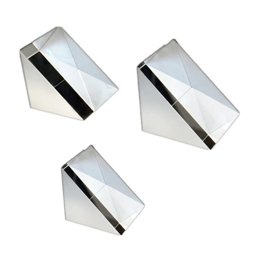 Prisms & Kaleidoscopes 3pcs 30 * 30mm K9 Optical Right Angle Triangular Prism Science Classroom Optics Kits
