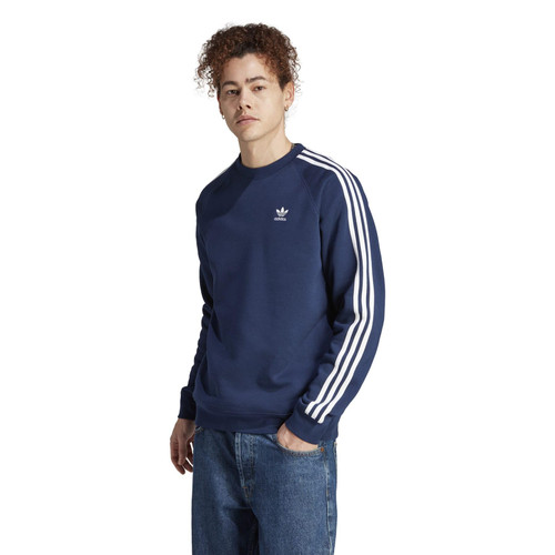 Men's Adicolor Classics 3-Stripes Crew, Night Indigo, Small