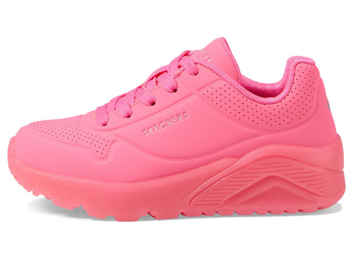 Kids Girls Uno Ice Sneaker, Neon Pink, 6 Big Kid