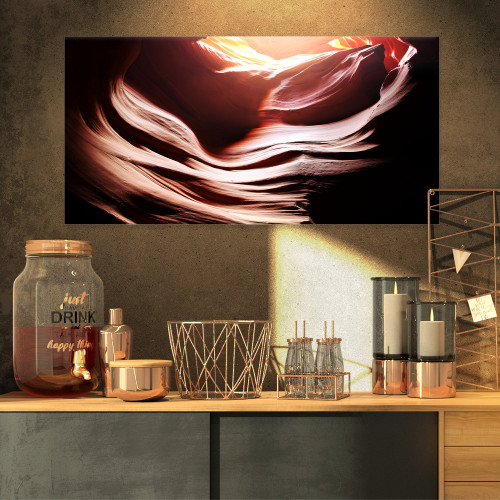 PT8810-32-16 Antelope Canyon in Brown Shade-Landscape Photo Canvas Print-32x16, 32x16 PT8810-32-16 Antelope Canyon in Brown Shade-Landscape Photo Canvas Print-32x16, 32x16