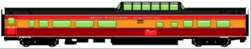 HO Scale 85' Budd Dome Passenger Coach Southern Pacific/SP/Daylight