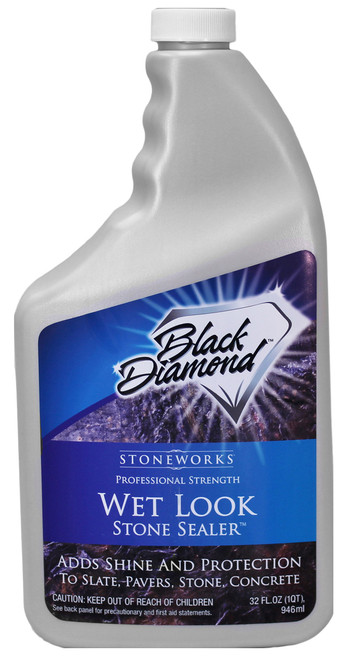 Wet Look Natural Stone Sealer. Durable, Long-Lasting Gloss Protection. Interior and Exterior Pavers, Slate, Sandstone, Travertine, Flagstone, Driveways, Garage Floors, etc. Wet Look Natural Stone Sealer. Durable, Long-Lasting Gloss Protection. Interior and Exterior Pavers, Slate, Sandstone, Travertine, Flagstone, Driveways, Garage Floors, etc.