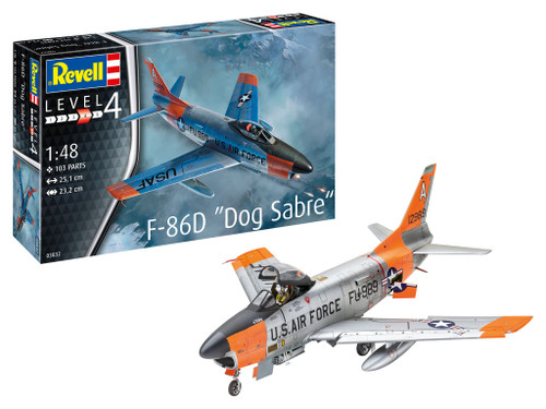 03832 F-86D Dog Sabre 1:48 Scale Unbuilt/Unpainted Plastic Model Kit