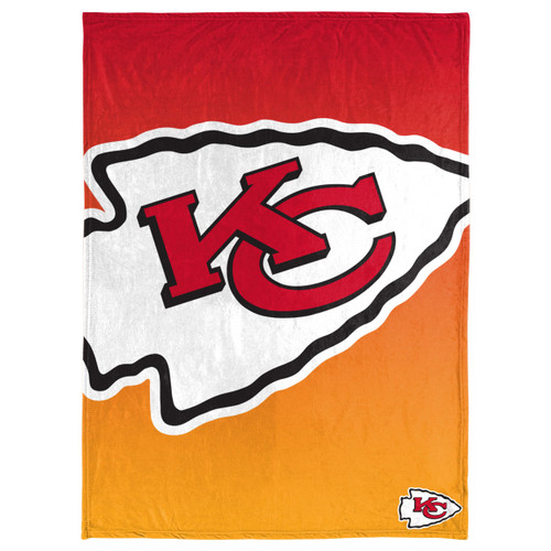 NFL Micro Raschel Throw Blanket, Gradient, 50 x 60 Kansas City Chiefs NFL Micro Raschel Throw Blanket, Gradient, 50 x 60 Kansas City Chiefs