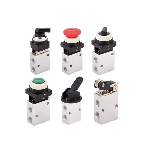 Pneumatic Mechanical Valve MOV-1 MOV-2 MOV-3 Manual Valve Air Switch Control Valve Push Button Momentary 1Pcs (Size : MOV-1)