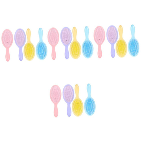 16 Pcs Massage Comb Women Detangler Brush Travel Comb Detangling Hair Comb Massaging Brush Wet Paddle Brush Women Hairbrush Women Hair Brush Macaron Miss Abs Material Cute