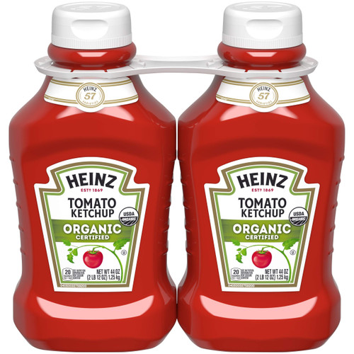 Heinz Organic Tomato Ketchup (44 oz Bottles, Pack of 2) - 3 pack