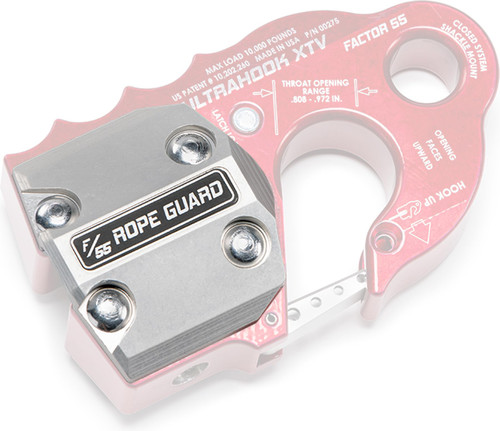 UltraHook XTV Rope Guard for Synthetic Rope Protection, for XTV Powersport Vehicles, Silver