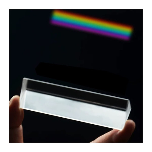 Prisms & Kaleidoscopes Physics Science Triple Prism Reflecting Color Light Science Classroom Optics Kits (Color : 30X30X150MM)
