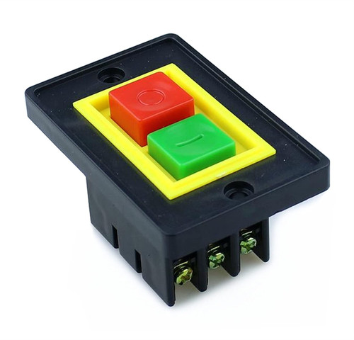AC 380V 2KW I/O On Off Push Button Switch 6 Screw Terminals QCS1 75 * 48 * 40MM