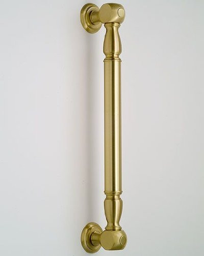 Jaclo G21-12-SC Straight Reeded with Finials Grab Bar, Polished Chrome