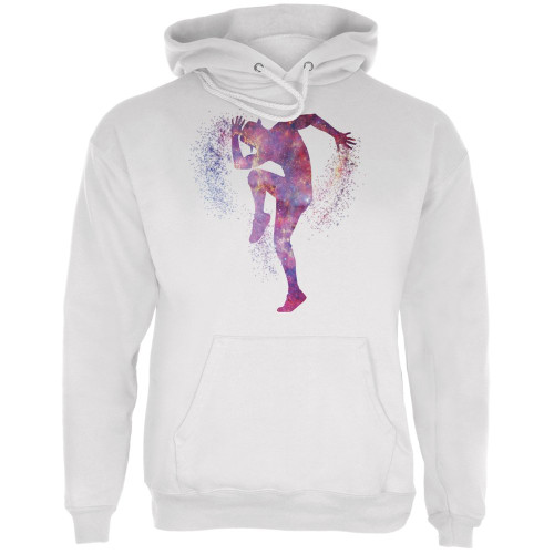 Galaxy Jazz Dancer White Adult Hoodie - Large