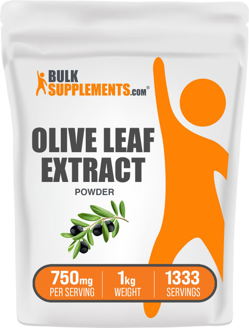 Olive Leaf Extract Powder - Herbal Supplement Powder, Antioxidants Source - Gluten Free - 750mg per Serving, 1333 Servings (1 Kilogram - 2.2 lbs) Olive Leaf Extract Powder - Herbal Supplement Powder, Antioxidants Source - Gluten Free - 750mg per Serving, 1333 Servings (1 Kilogram - 2.2 lbs)