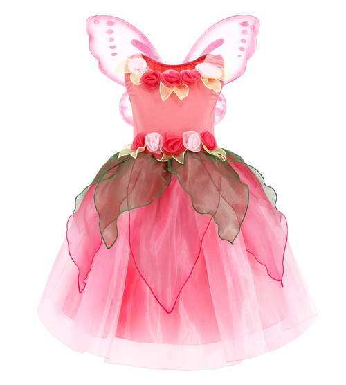 Princess Fairy Costume for Toddler Girls, Birthday Party Fairy Dress Up, Special Occasion Dress, Pink