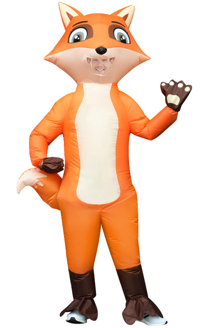 Inflatable Costume for Adult Fox Costume Halloween Blow Up Fox Costumes Animals Suit for Men Women Funny Cosplay Party