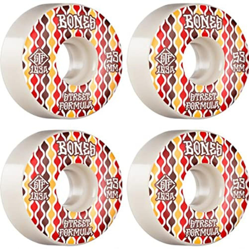 STF V2 Retros White Skateboard Wheels - 53mm 103a (Set of 4)