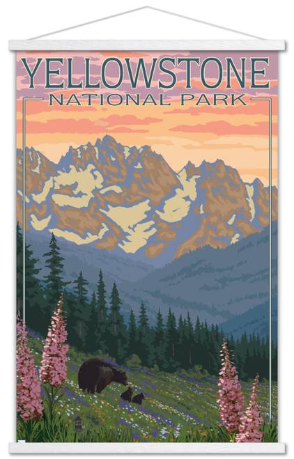 Lantern Press - Yellowstone National Park, Wyoming, Spring Flowers Wall Poster, 22.37" x 34.00", Premium Print and White Hanger Bundle Lantern Press - Yellowstone National Park, Wyoming, Spring Flowers Wall Poster, 22.37" x 34.00", Premium Print and White Hanger Bundle