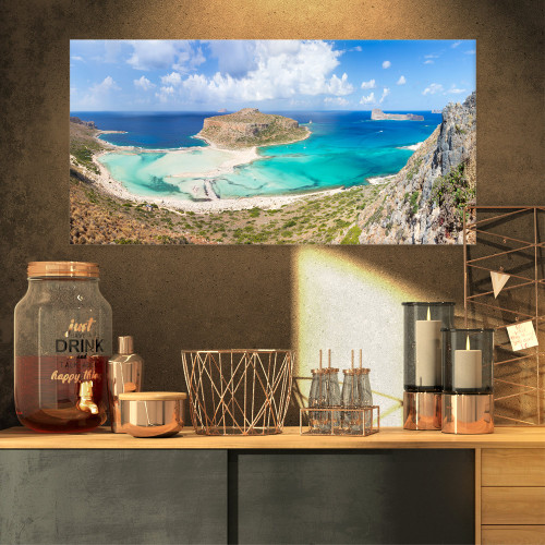 PT10984-32-16 Balos Crete Island Greece-Oversized Beach Canvas Artwork-32X16, 32x16 PT10984-32-16 Balos Crete Island Greece-Oversized Beach Canvas Artwork-32X16, 32x16