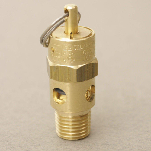 High Pressure Relief Valve | Male NPT 1/4 in. @ 250 PSI - Brass/ASME - - (3 Pack)