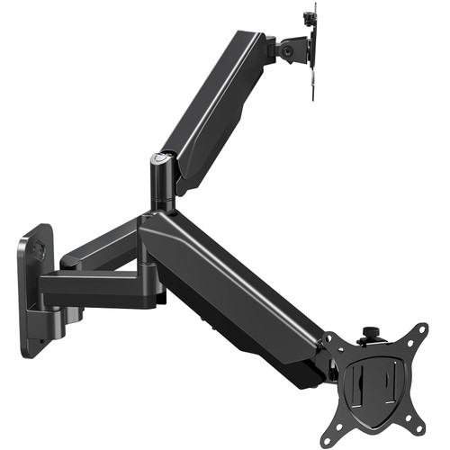 Dual Monitor Wall Mount for 13 to 32 Inch Computer Screens, Gas Spring Arm for 2 Monitors, Each Holds Up to 17.6lbs, Full Motion Wall Monitor Mount with VESA 75x75/100x100 Dual Monitor Wall Mount for 13 to 32 Inch Computer Screens, Gas Spring Arm for 2 Monitors, Each Holds Up to 17.6lbs, Full Motion Wall Monitor Mount with VESA 75x75/100x100