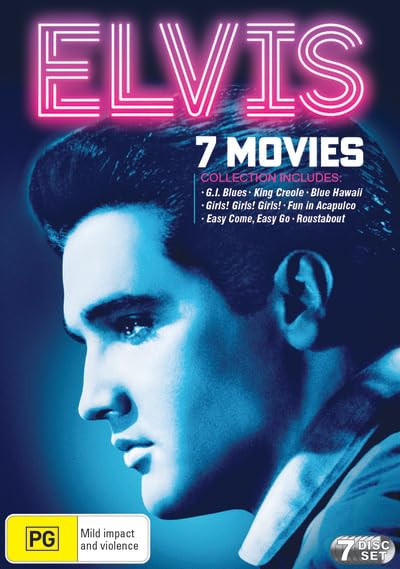 Blue Hawaii / Roustabout / Easy Come, Easy Go / Girls! Girls! Girls! / Fun In Acapulco / King Creole / G.I. Blues | 7 Movie Elvis Collection
