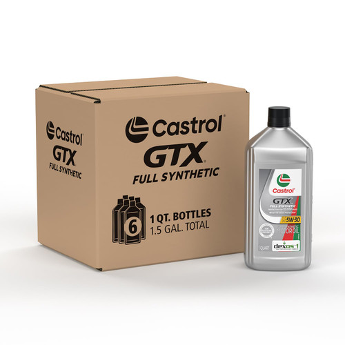 GTX Full Synthetic 5W-30 Motor Oil, 1 Quart, Pack of 6
