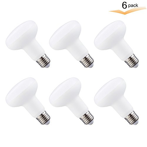 BR25 LED Flood Light Bulb, 9W (90W Incandescent Equivalent), Dimmable Daylight White 5000K, 900Lumens LED Flood Lights,E26 Medium Base Recessed Lighting,Kitchen,Living Room,Bathroom Lights (6 Pack)