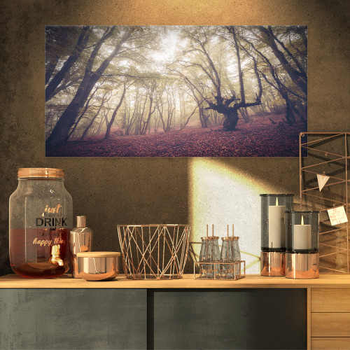 PT8474-32-16 High-Rise Trees in Forest-Landscape Photo Canvas Print-32x16, 32x16, Yellow PT8474-32-16 High-Rise Trees in Forest-Landscape Photo Canvas Print-32x16, 32x16, Yellow