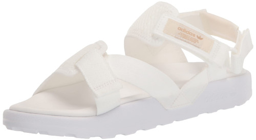 Women's Adilette ADV Slide Sandal, White/White/Wonder Taupe, 6