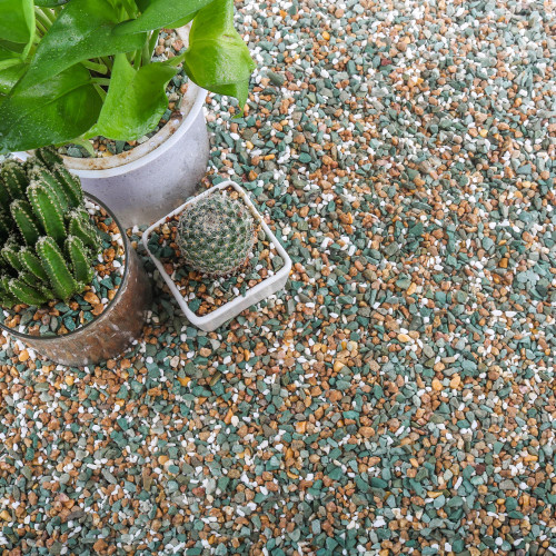 18lb Mix Rocks for Plants in Door -Mix Perlite,Maifanitum Stones,Zeolites Rocks for Bonsai Succulent Cactus Potting Soil and Vase Fillers, Fairy Gardening,Top Dressing