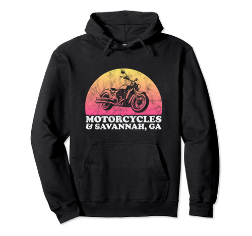 Motorcycle and Georgia Motorcycles and Savannah, GA Pullover Hoodie