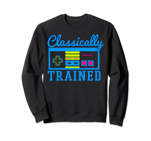 NES Controller Classically Trained Retro Neon Sweatshirt