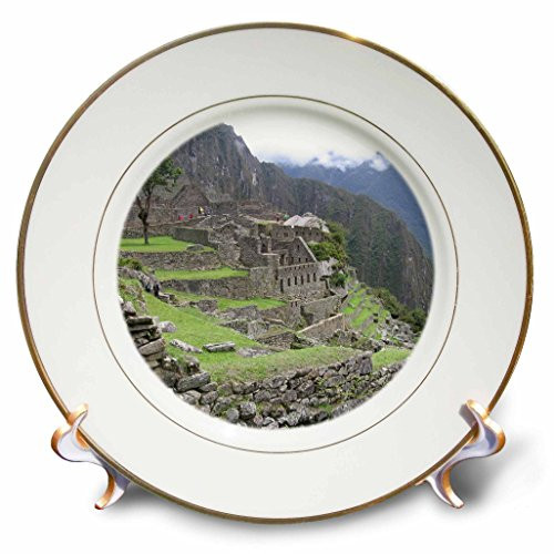 3dRose cp_29334_1 Machu Picchu in Peru Travel Photography-Porcelain Plate, 8-Inch