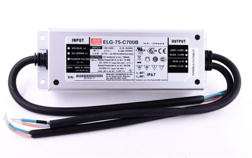 Meanwell ELG-75-C700A-3Y 114V 700mA 75W Constant Current Mode LED Driver