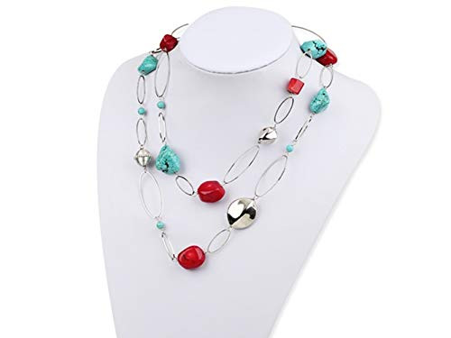 Coral Necklace for Women Coral and Turquoise Necklace Silver Long Necklace Turquoise Coral Necklace Red Coral & Turquoise Necklace Long Necklace Anniversary Gift Coral Necklace for Women Coral and Turquoise Necklace Silver Long Necklace Turquoise Coral Necklace Red Coral & Turquoise Necklace Long Necklace Anniversary Gift