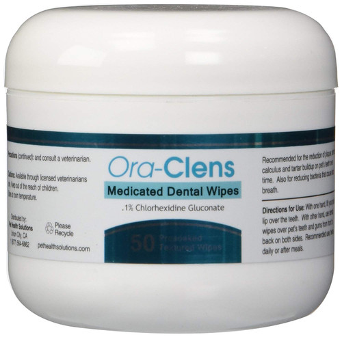 HealthyyPets 50 Count Ora-Clens Dental Wipes