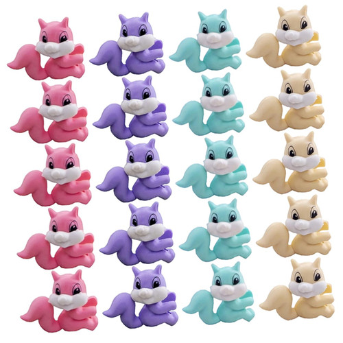 180 Pcs Squirrel Eraser Erasers for Rubber Eraser Fun Erasers Kids Mini Animal Erasers Kids Pencil Erasers Kids Toys Animal Erasers Bulk Plastic Cartoon Toddler Student Drawing