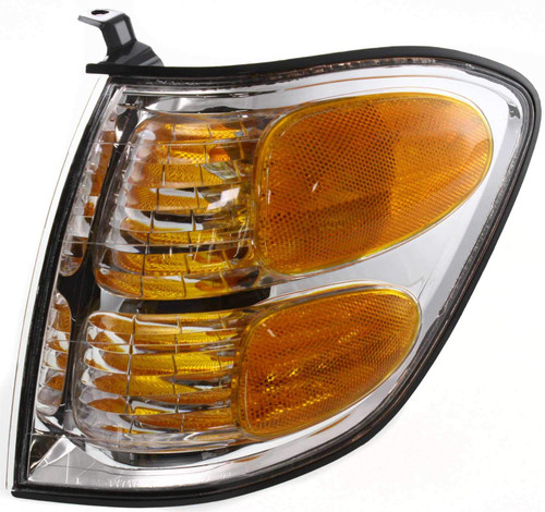 Front Driver Side Turn Signal Light Compatible With 2000-2004 Toyota Tundra, Fits 2001-2004 Toyota Sequoia With Bulb TO2530143