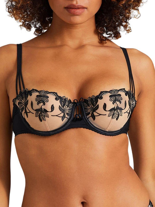 Women's Lovessence Half Cup Bra, Black (Black), 34G