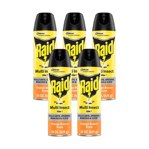 Multi Insect Killer, Orange Breeze 15 Ounce (Pack of 5)