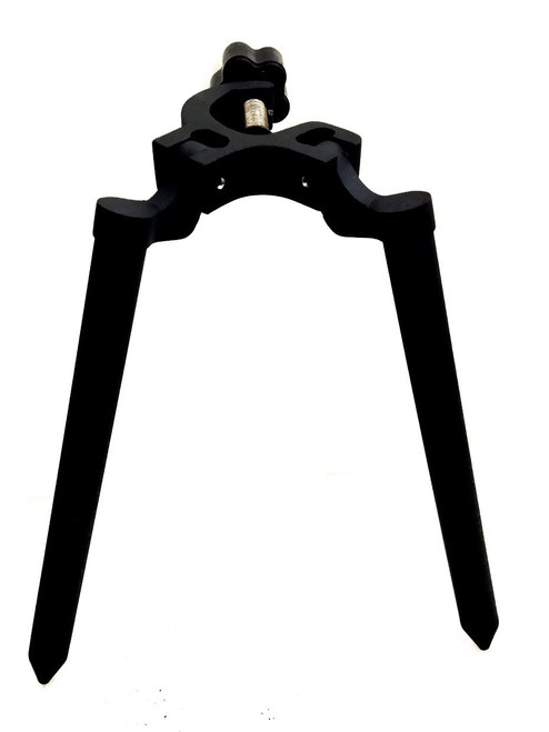 Mini Prism Bipod, Aluminum 10" Legs Mini Bipod Accepts Prism Pole Survey Pole OR Surveying Prism & Prism Rod