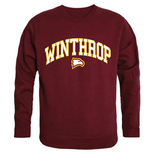 Winthrop Eagles NCAA Campus Crewneck Sweatshirt - Small, Maroon